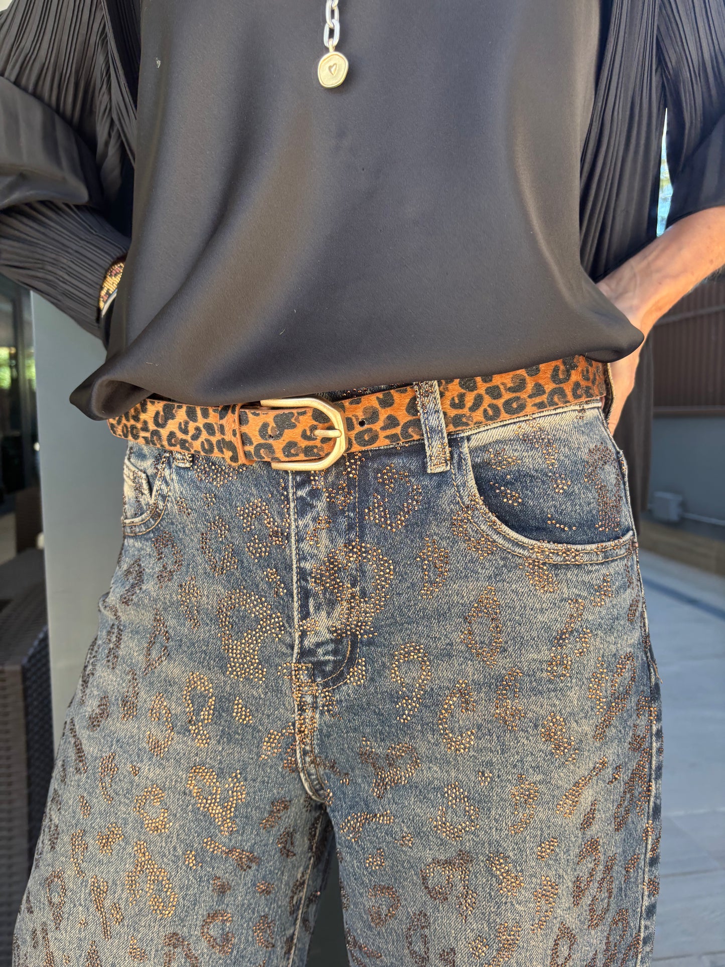 Cinturón animal print ZOE
