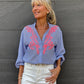 Blusa bordada NAIA -TP2605 - elisabetolive