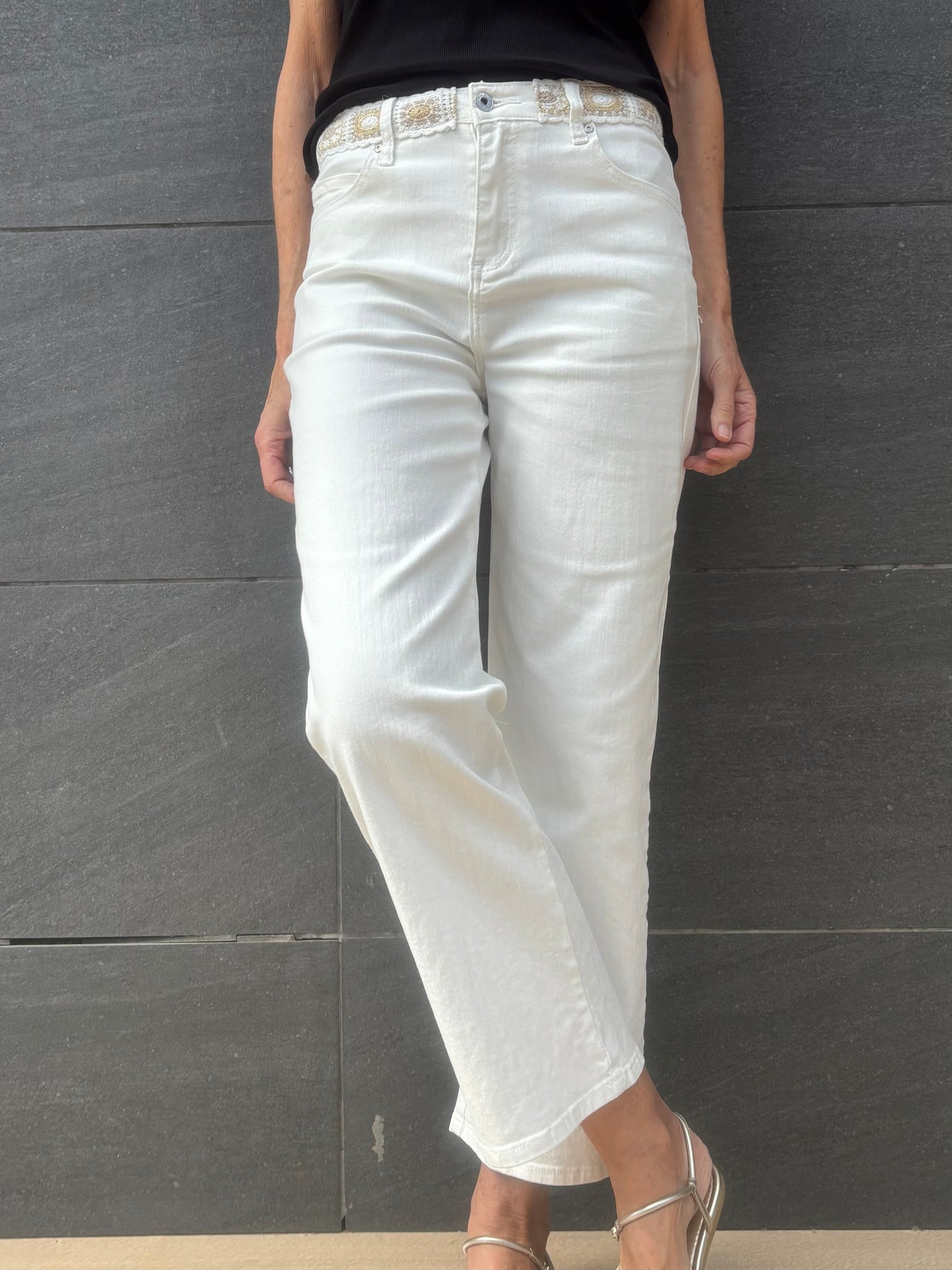 Jeans blanco NOA -TP2605 - elisabetolive