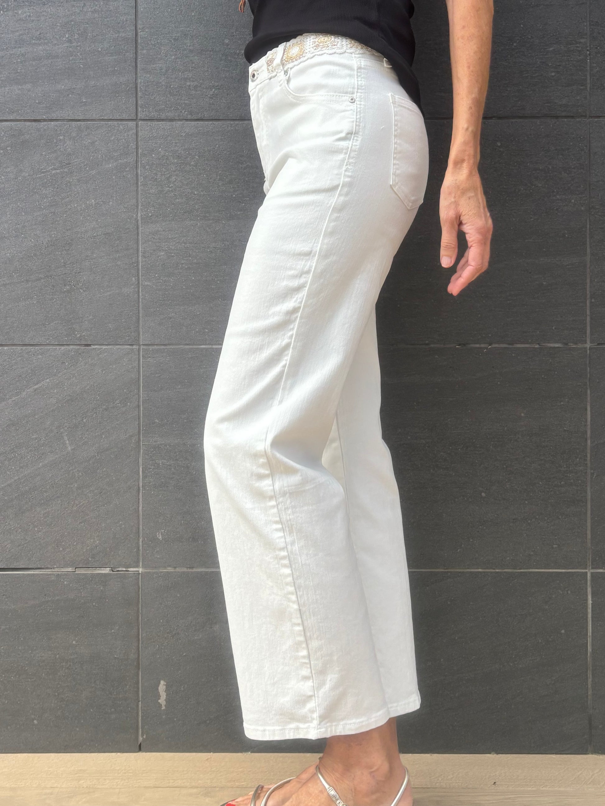 Jeans blanco NOA -TP2605 - elisabetolive