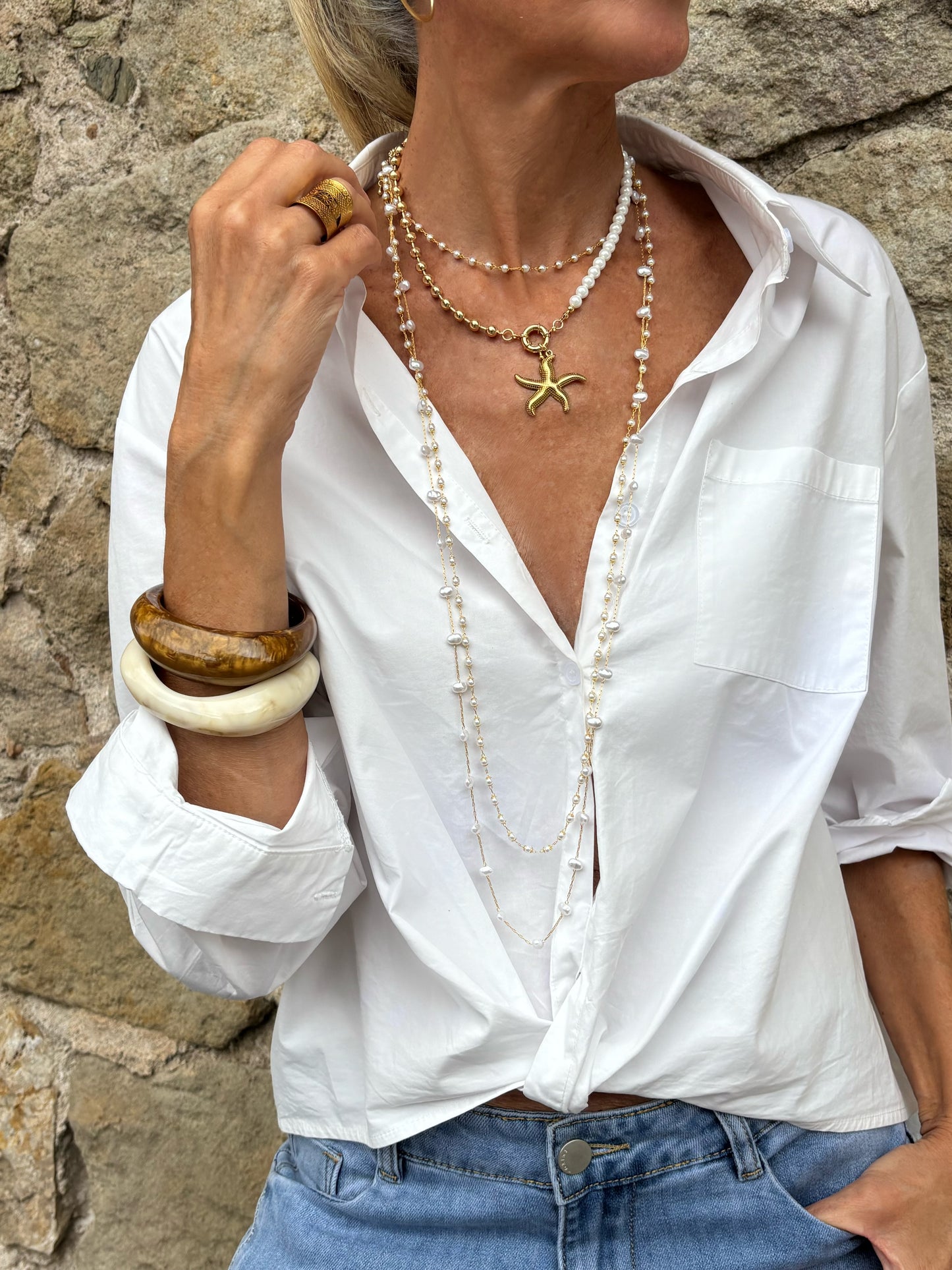 Collares CASCADA PERLAS-TP2360 - elisabetolive