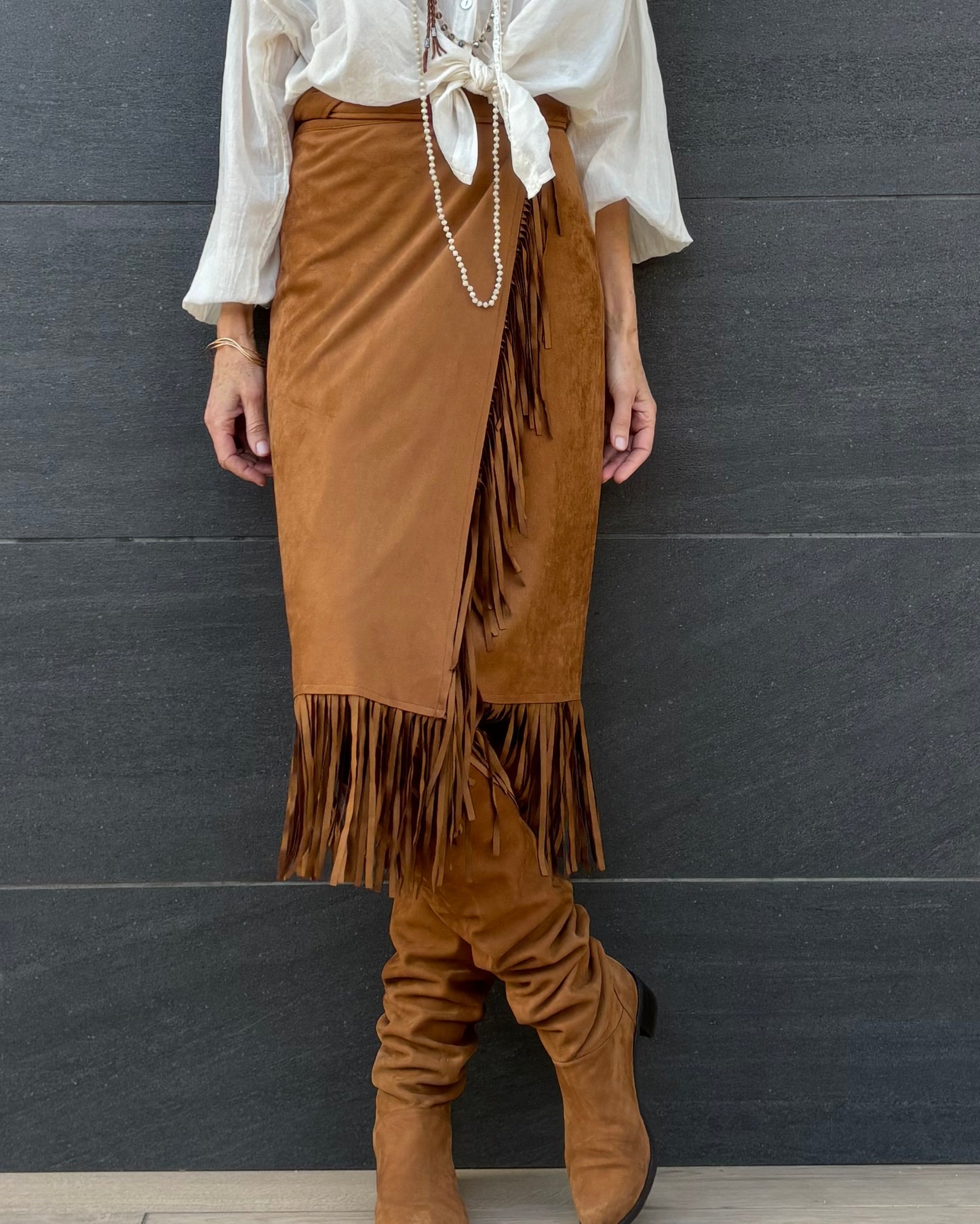 Falda de flecos AMALIA - TO2509