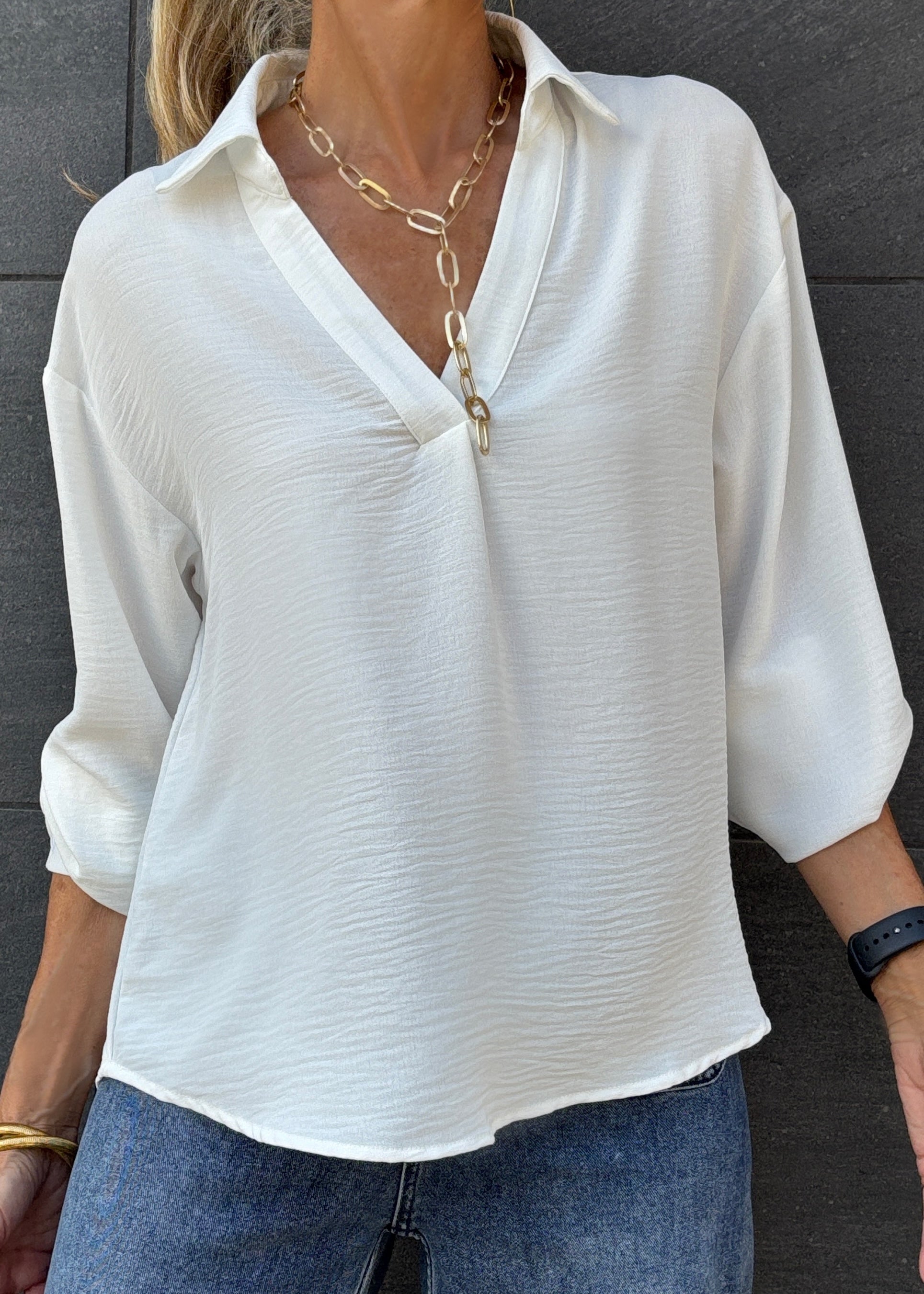 Blusa camisera MERÇE-TO2204 - elisabetolive