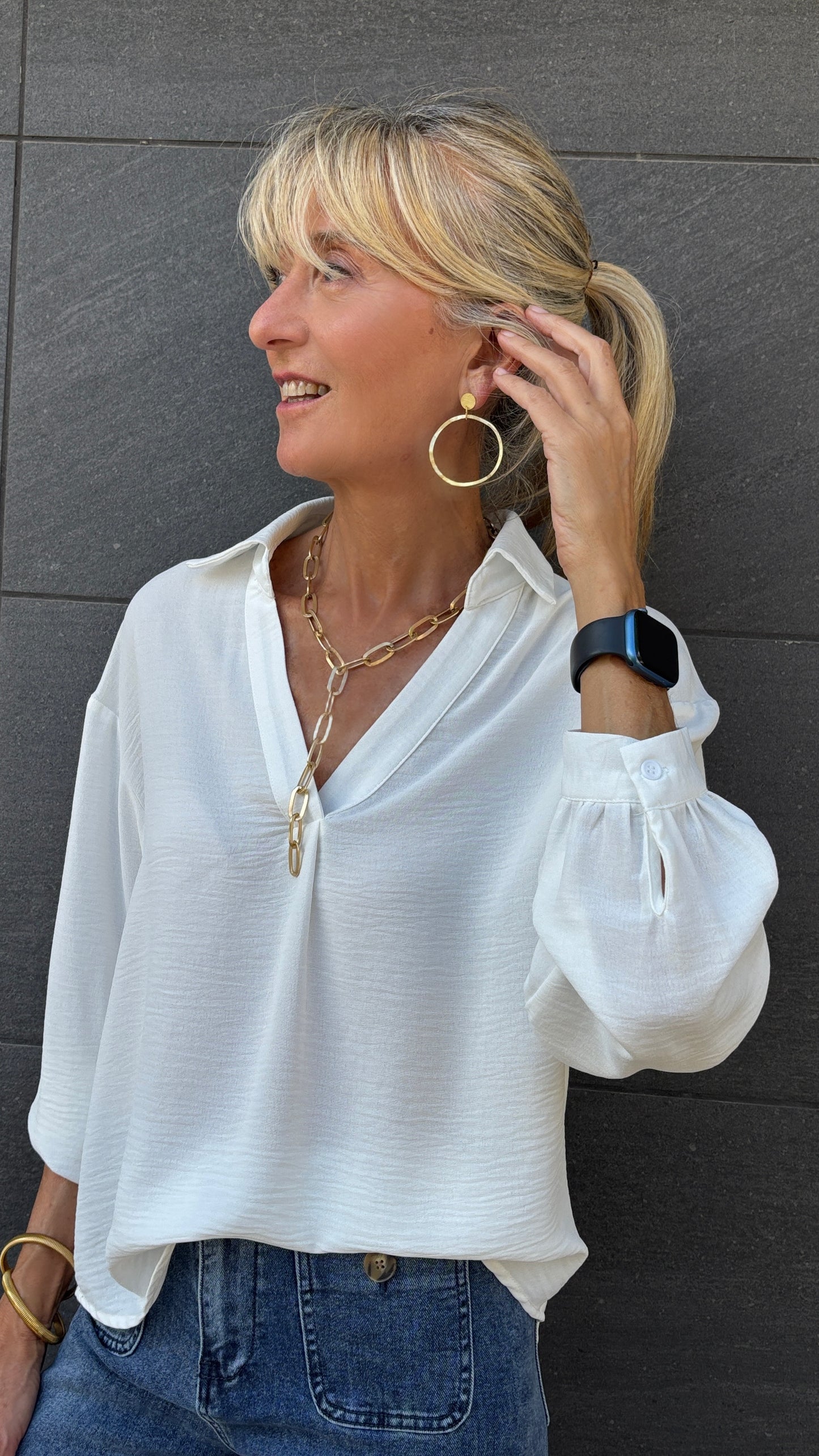 Blusa camisera MERÇE-TO2204 - elisabetolive