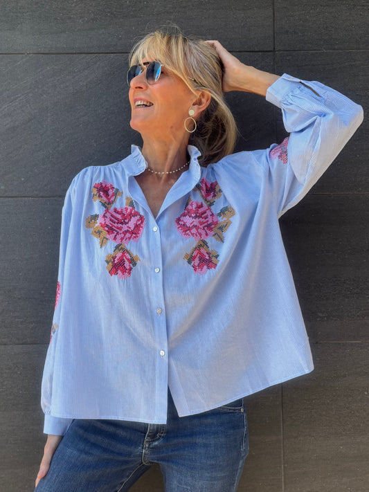 Blusa bordada SELENE -TP2605