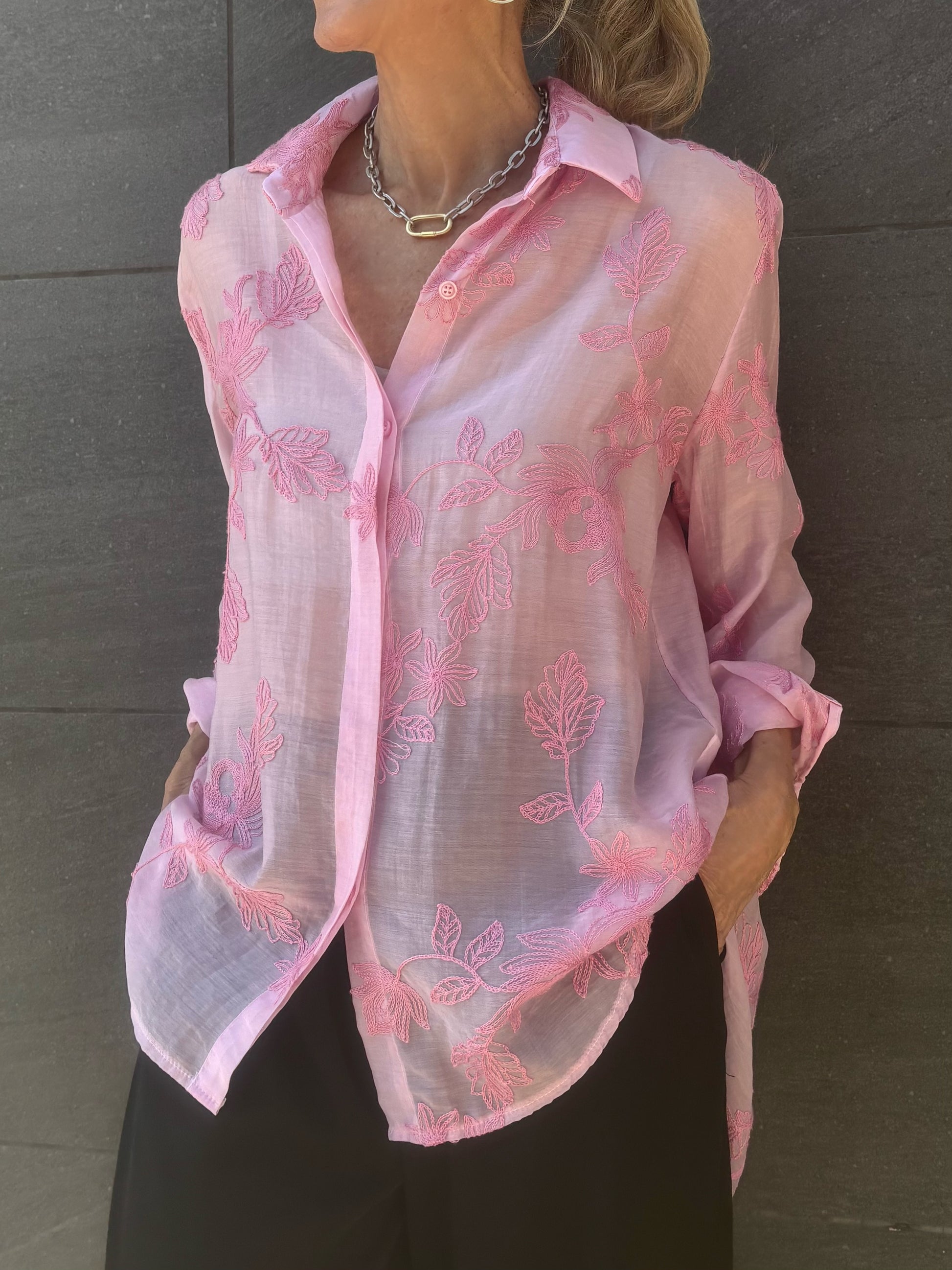 Camisa bordada TALIA -TP2605 - elisabetolive