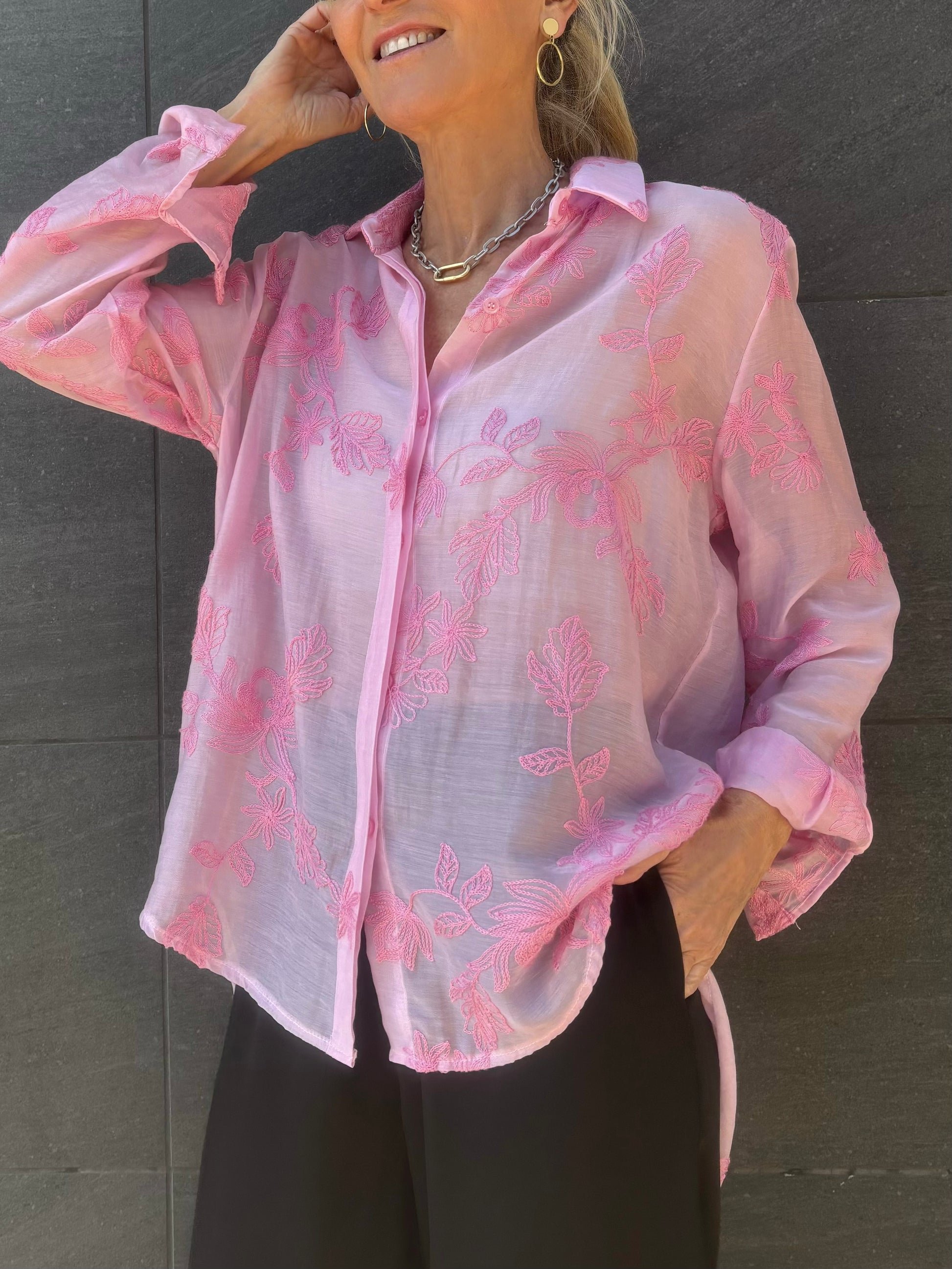 Camisa bordada TALIA -TP2605 - elisabetolive