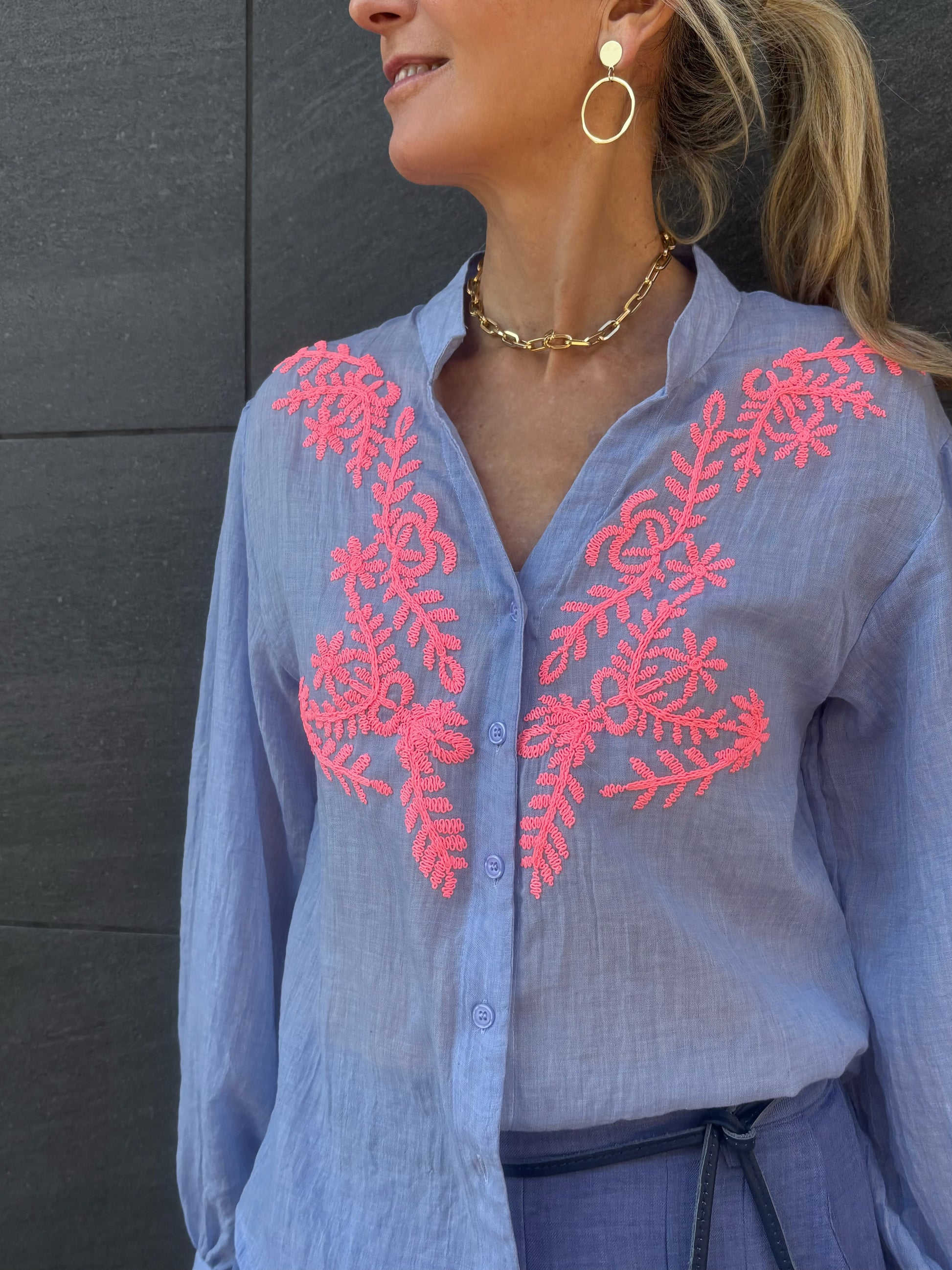 Blusa bordada NAIA -TP2605 - elisabetolive