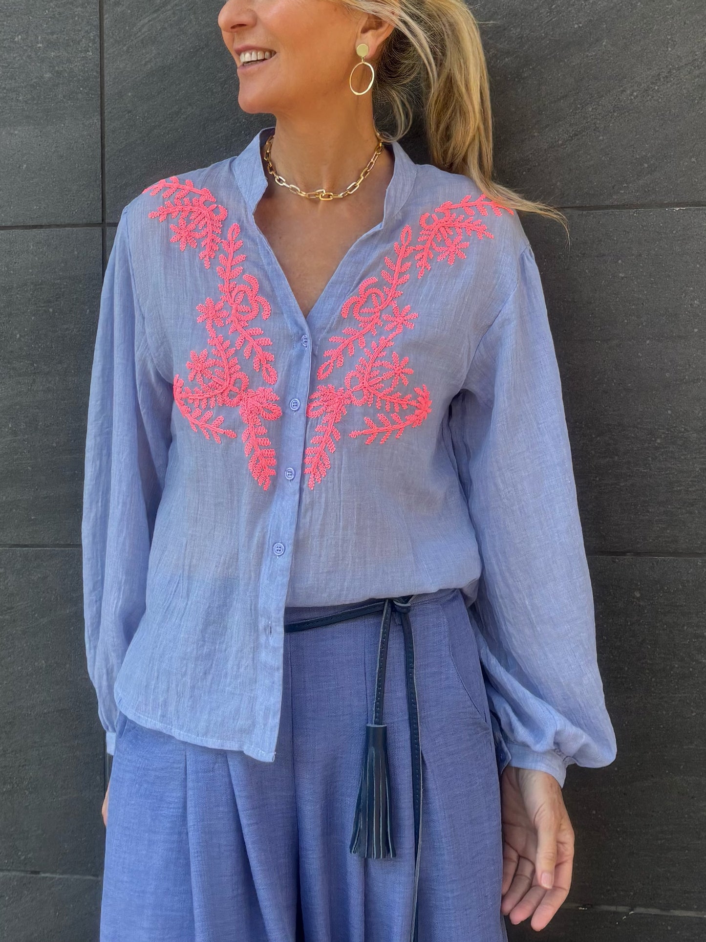 Blusa bordada NAIA -TP2605 - elisabetolive
