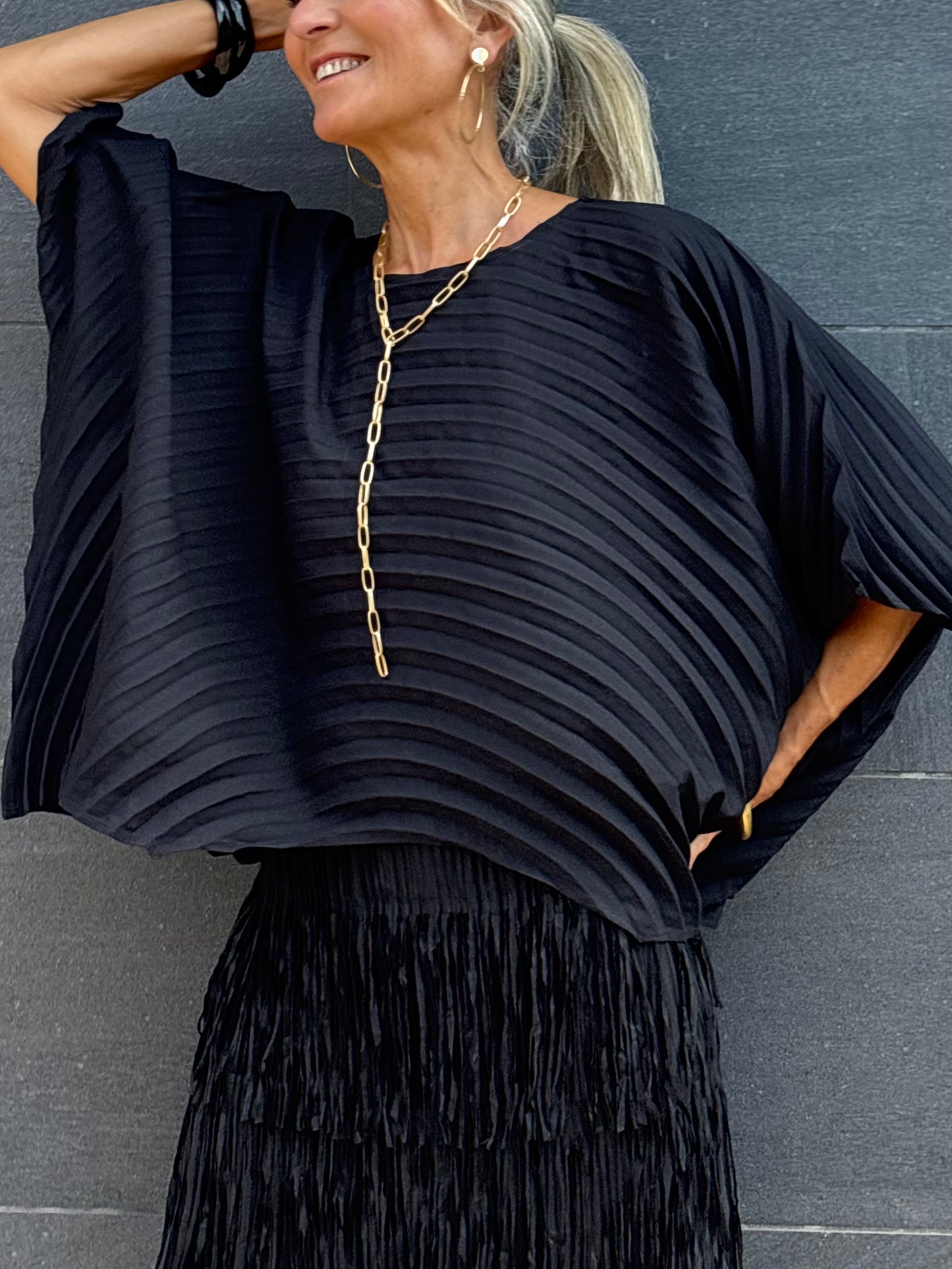 Blusa plisada LUMA