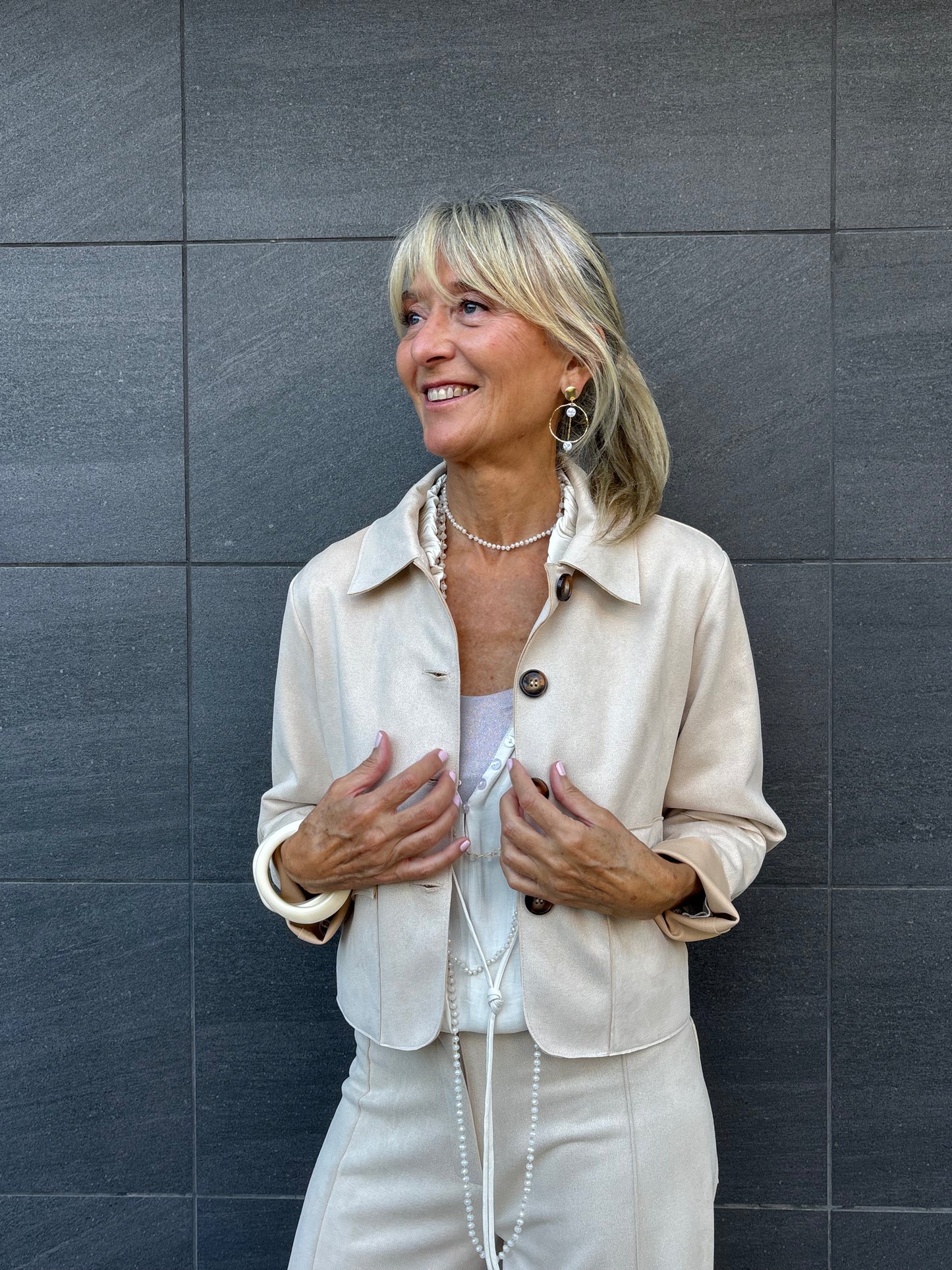 Chaqueta de antelina SUE