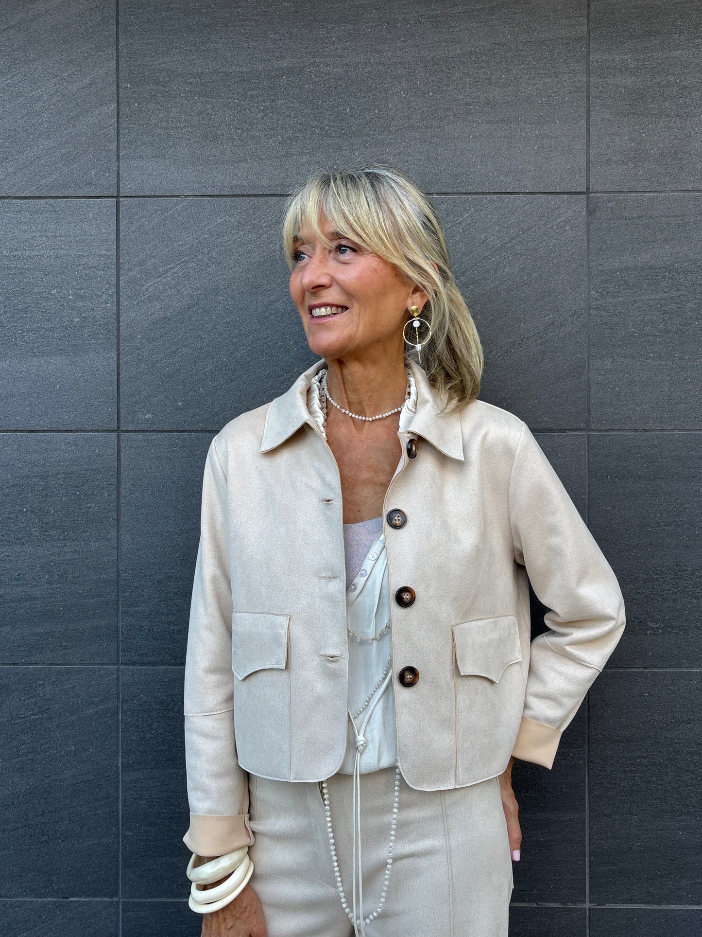 Chaqueta de antelina SUE