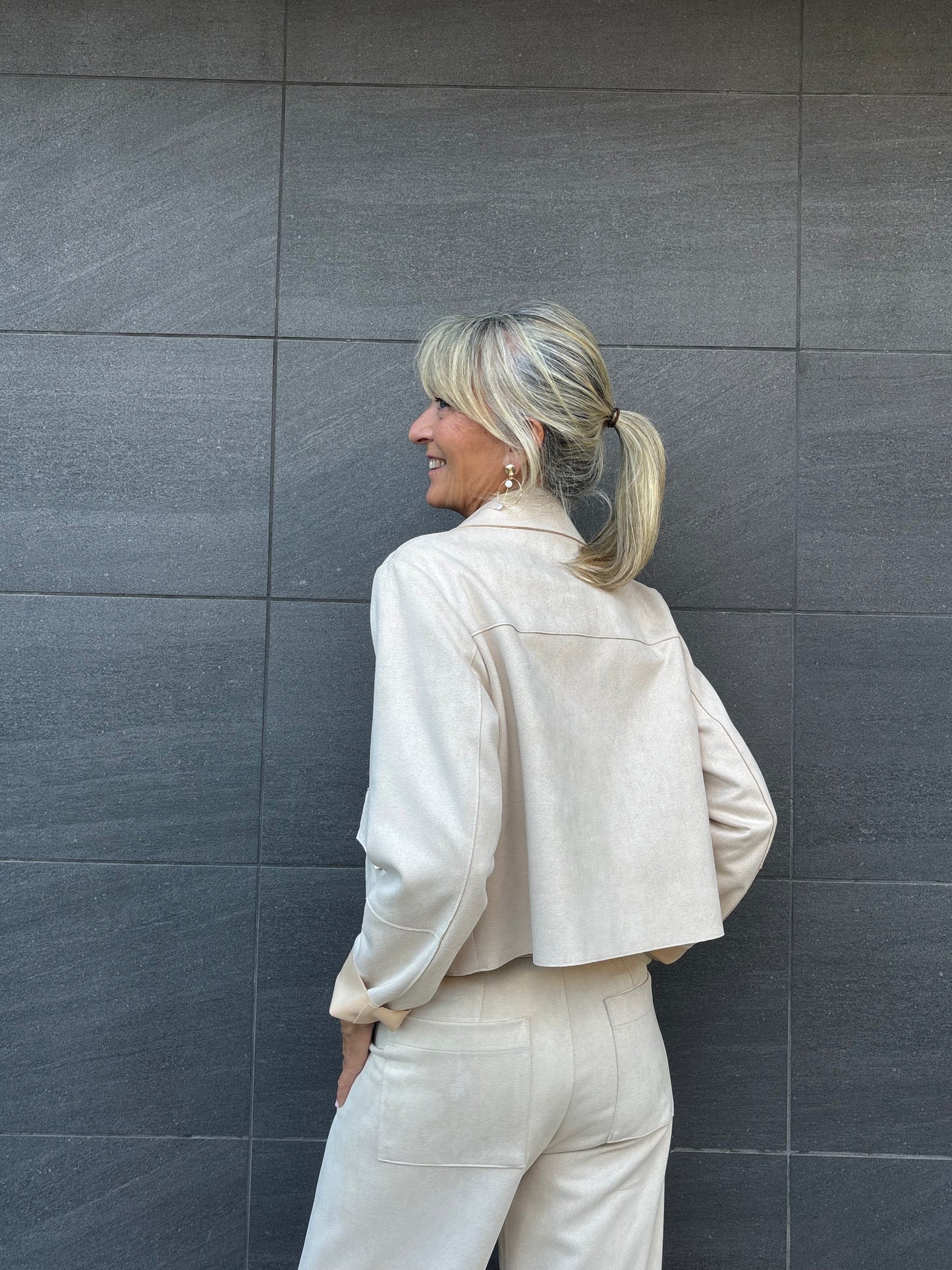 Chaqueta de antelina SUE
