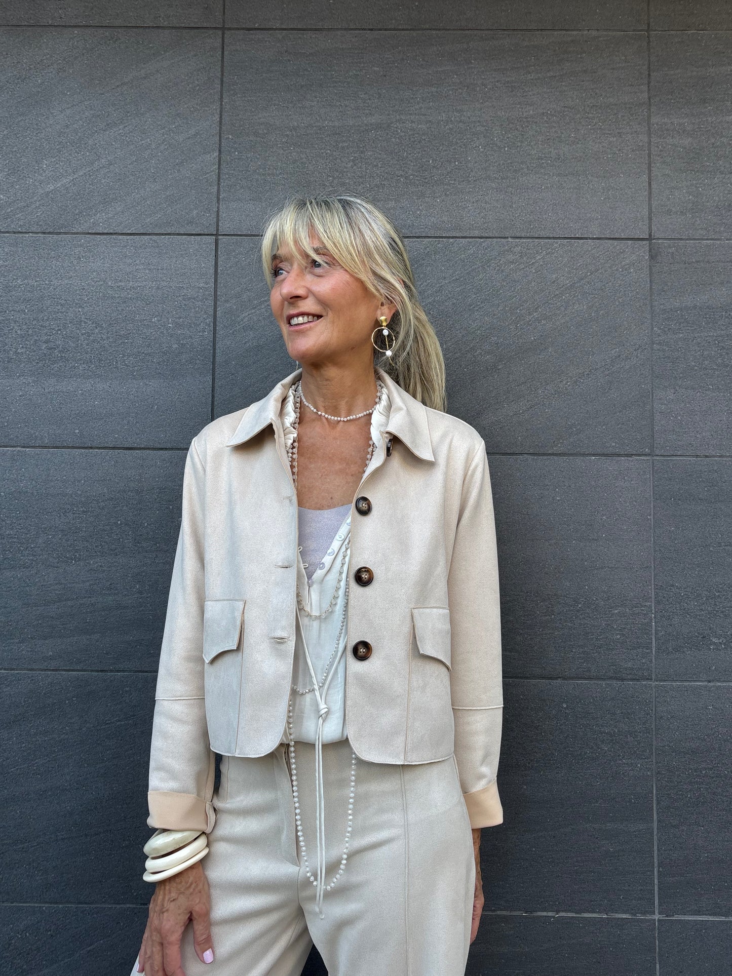 Chaqueta de antelina SUE