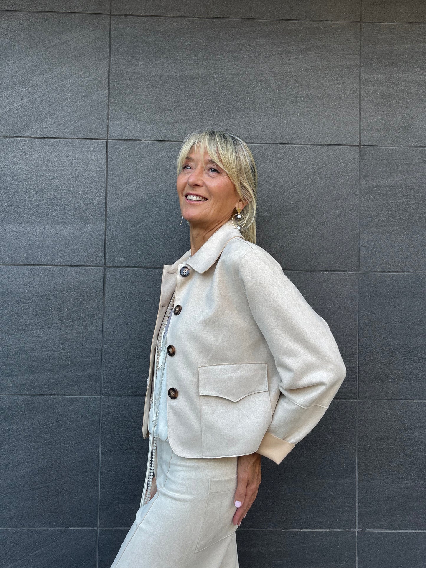 Chaqueta de antelina SUE