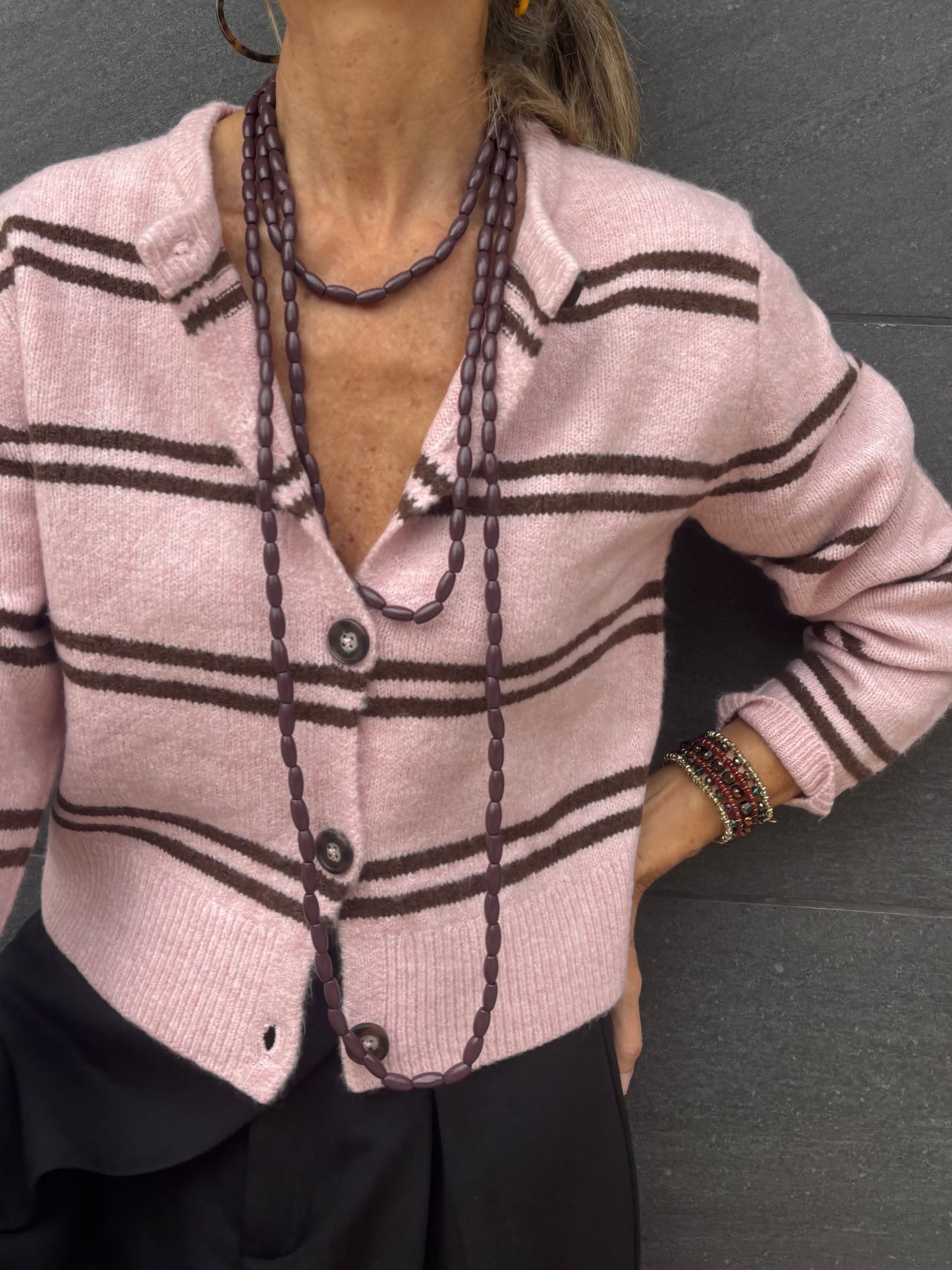 Chaqueta de punto ROSÉ
