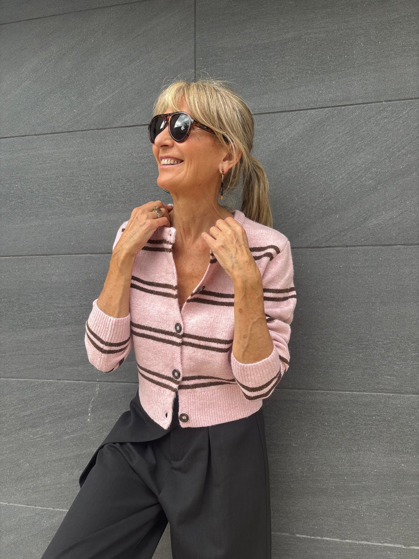 Chaqueta de punto ROSÉ